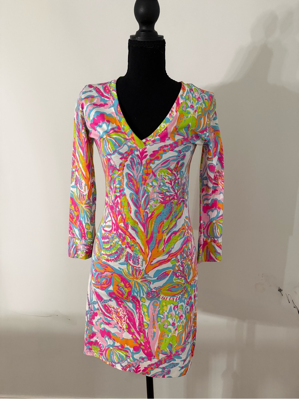 Lilly Pulitzer Christine Multicolor V-Neck Dress